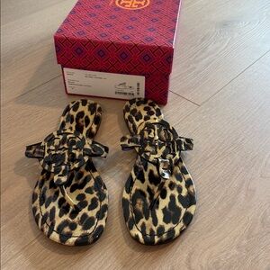 Tory Burch Animal Print Sandals